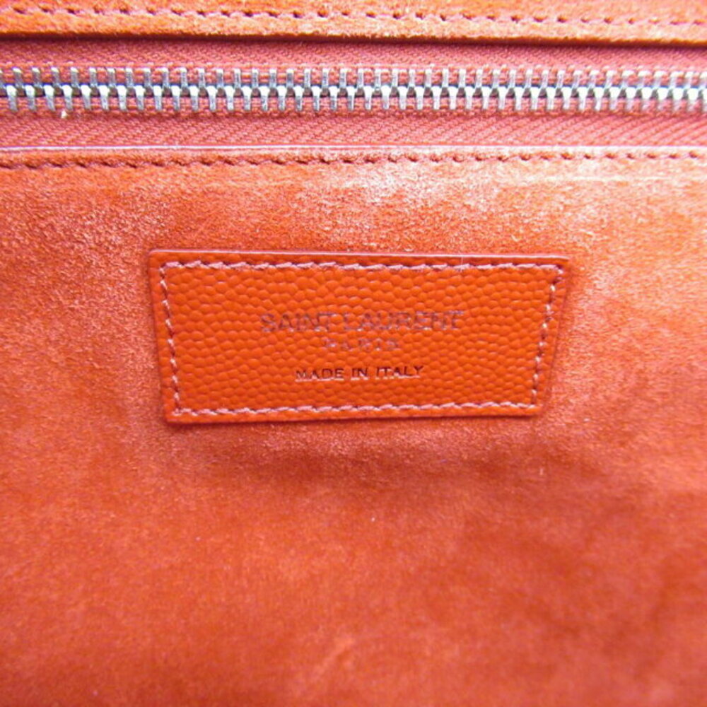 Saint Laurent red leather tote bag - Picture 5 of 10